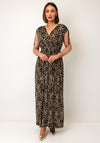 Serafina Collection Geometric Print Maxi Dress, Black