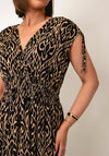 Serafina Collection Geometric Print Maxi Dress, Black