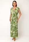 Serafina Collection One Size Botanic Print Maxi Dress, Green Multi
