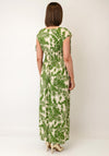 Serafina Collection One Size Botanic Print Maxi Dress, Green Multi