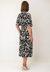 Serafina Collection One Size Abstract with Foil Maxi Dress, Black Multi