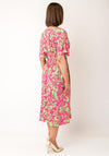 Serafina Collection One Size Abstract Print Maxi Dress, Pink Multi