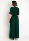 Serafina Collection One Size Shirring Waist Maxi Dress, Green
