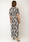 Serafina Collection One Size Baroque Print Maxi Dress, Black
