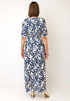 Serafina Collection One Size Baroque Print Maxi Dress, Navy