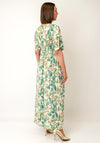 Serafina Collection One Size Botanical Print Maxi Dress, Green Multi