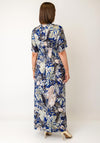 Serafina Collection One Size Floral Print Maxi Dress, Blue Multi