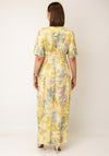 Serafina Collection One Size Floral Print Maxi Dress, Yellow Multi