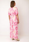 Serafina Collection One Size Floral Print Maxi Dress, Pink