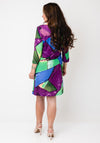 Serafina Collection Geometric Print Mini Dress, Purple Multi