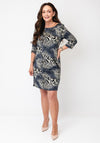 Serafina Collection Animal Print Mini Dress, Black
