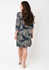 Serafina Collection Animal Print Mini Dress, Black