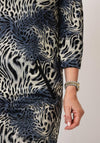 Serafina Collection Animal Print Mini Dress, Black