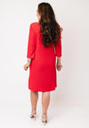 Serafina Collection Textured Tunic Dress, Red