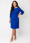 Serafina Collection Textured Tunic Dress, Blue