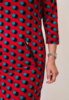 Serafina Collection Geo Print Mini Dress, Red