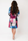 Serafina Graphic Print Short Tunic Dress, Pink