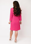 Serafina Collection Textured Tunic Mini Dress, Pink
