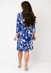 Serafina Abstract Print Tunic Dress, Ink Blue
