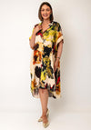 Serafina Collection One Size Watercolour Print Shirt Dress, Multi-Coloured