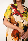 Serafina Collection One Size Watercolour Print Shirt Dress, Multi-Coloured