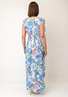 Serafina Collection One Size Floral Print Maxi Dress, Blue Multi