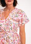 Serafina Collection Paisley Long Wrap Dress, Pink
