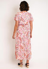 Serafina Collection Paisley Long Wrap Dress, Pink