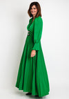 Serafina Collection Pleated Skirt Maxi Dress, Green