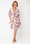Serafina Collection Floral Print Mini Dress, Pink