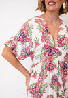 Serafina Collection Floral Print Mini Dress, Pink