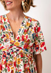 Serafina Collection Floral Print Maxi Dress. Multi-Coloured