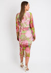 The Sofia Collection Printed Mesh Maxi Dress, Pink Multi