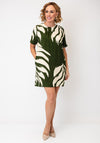 Serafina Collection Tropical Print Mini Dress, Green