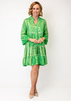 Serafina Collection Aztec Print Midi Dress, Green