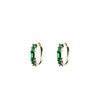 Burren Jewellery Chandelier Emerald Earrings, Gold
