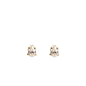 9 Carat Gold Collection CZ Stud Earrings, Gold