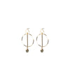 Angela D’Arcy Geometric Labradorite Earrings, Gold