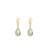 Angela D’Arcy Beaded Amazonite Teardrop Earrings, Gold