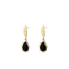 Angela D’Arcy Beaded Agate Teardrop Earrings, Gold
