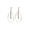 Angela D’Arcy Terrahertz Teardrop Earrings, Gold