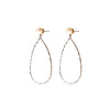 Angela D’Arcy Textured Drop Pearl Earrings, Gold