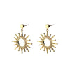 Angela D’Arcy Sunshine Burst Earrings, Gold