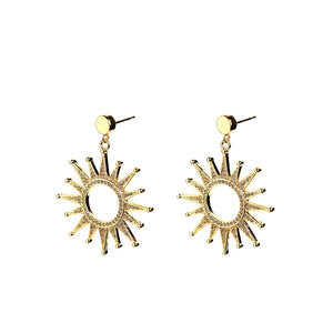 Angela D’Arcy Sunshine Burst Earrings, Gold