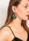 Serafina Collection Stud Drop Earrings, Green