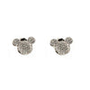Absolute Animated Mouse Inspired Earrings, Silver