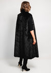 Malissa J One Size Faux Fur Longline Gilet, Black
