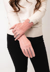 Serafina Collection Contrast Trim Gloves, Pink