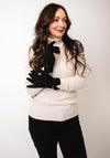 Serafina Collection Fleeced Lined Gloves, Black