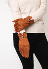 Serafina Collection Fleeced Lined Gloves, Tan